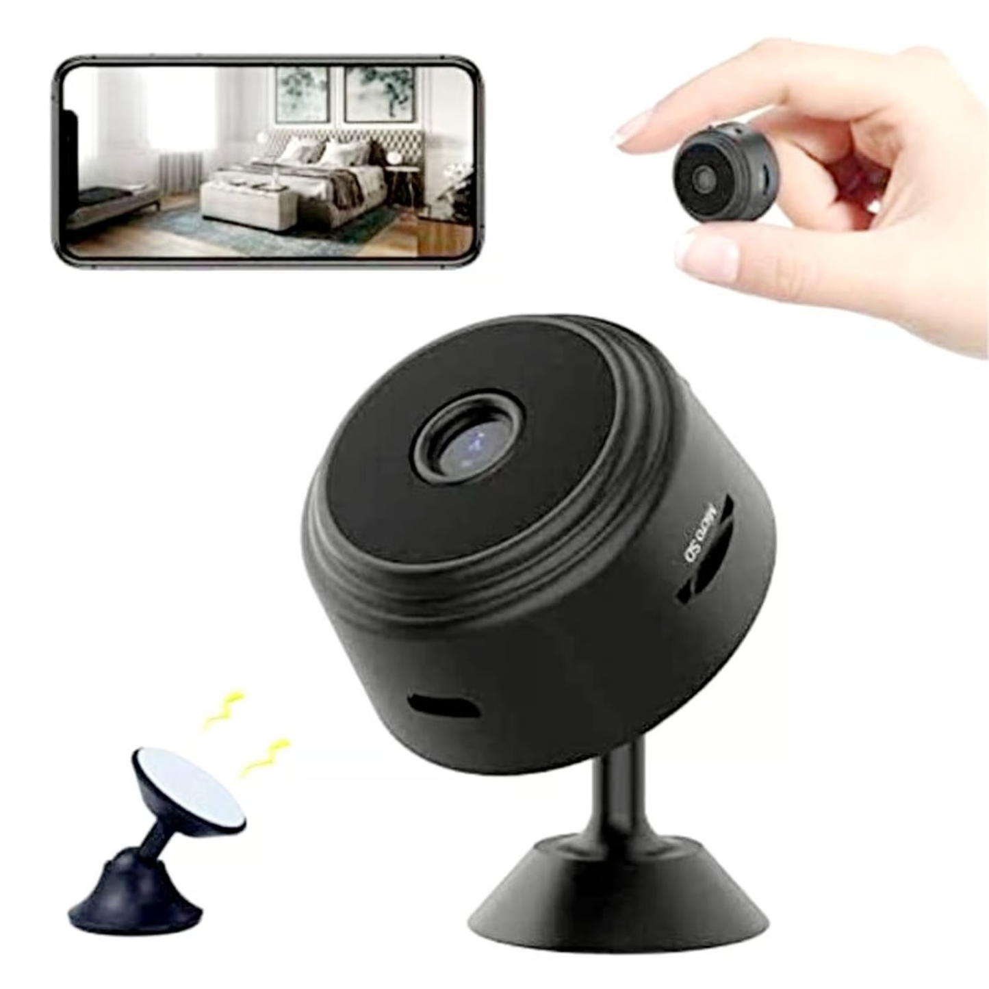 Mini Camara De Seguridad Espia 360