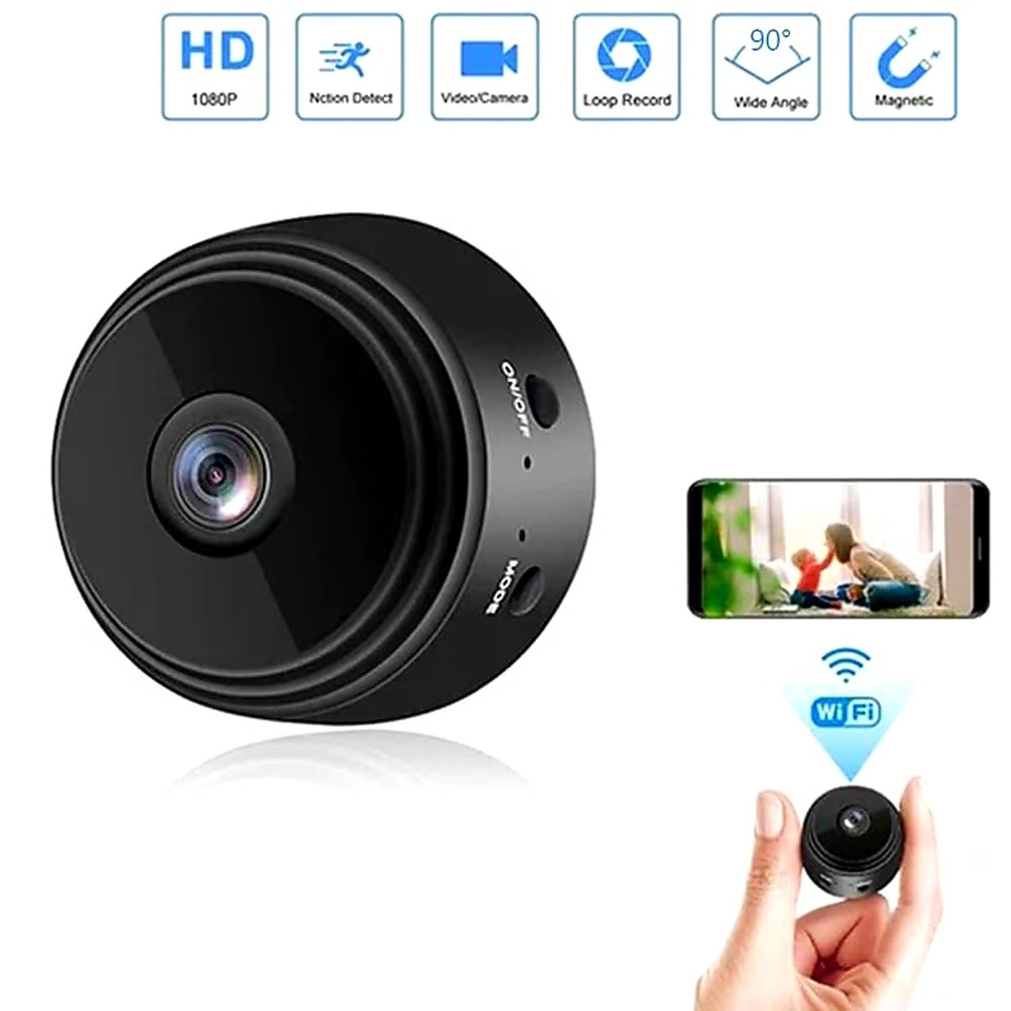 Mini Camara De Seguridad Espia 360